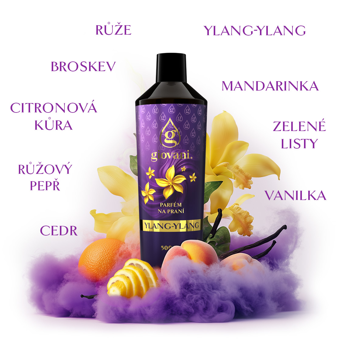 Složení parfému na praní YLANG-YLANG