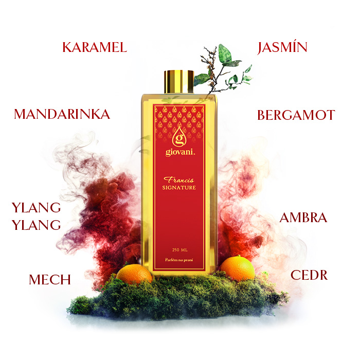 složky vůně do praní Baccarat Giovani Francis Signature