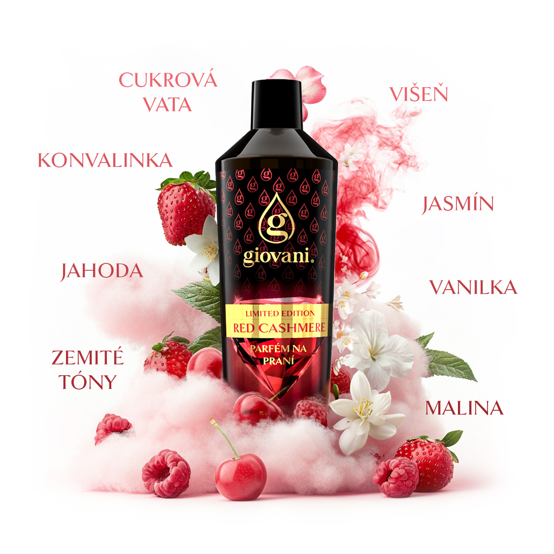 aroma vůně do pračky Giovani<sup>®</sup> Red Cashmere